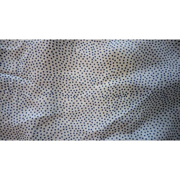 Rolla's 12963 Women's Sz S French Blue Mini Spot Ruffled Button Up Lily Blouse - Picture 5 of 11